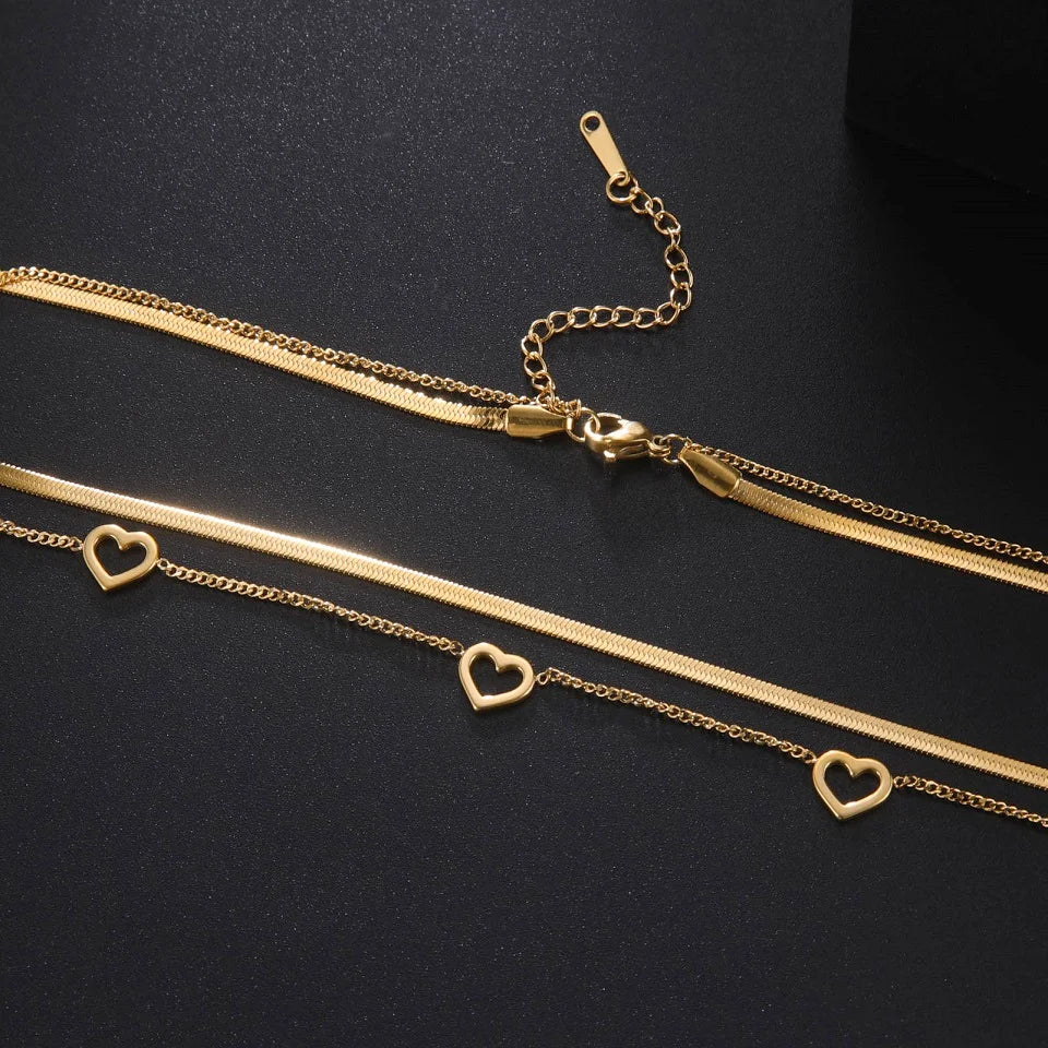 DUAL | Heart Layered Necklace