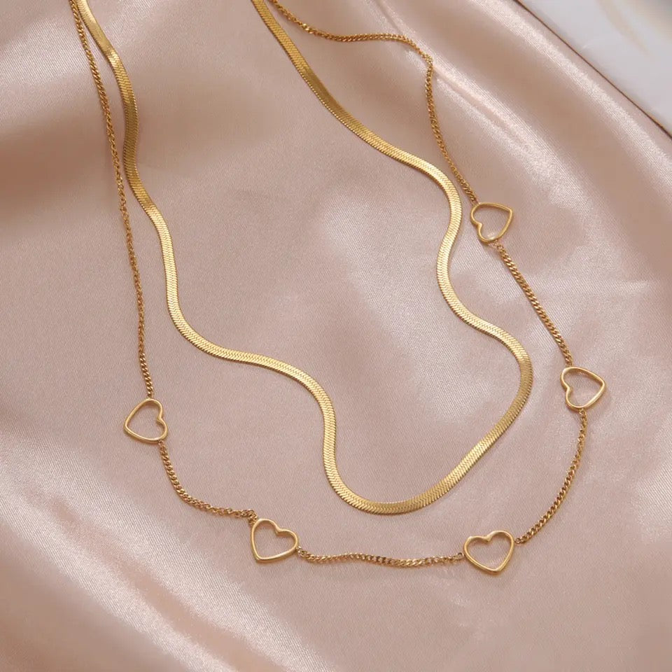 DUAL | Heart Layered Necklace