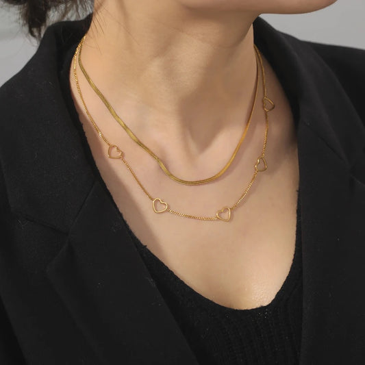 DUAL | Heart Layered Necklace
