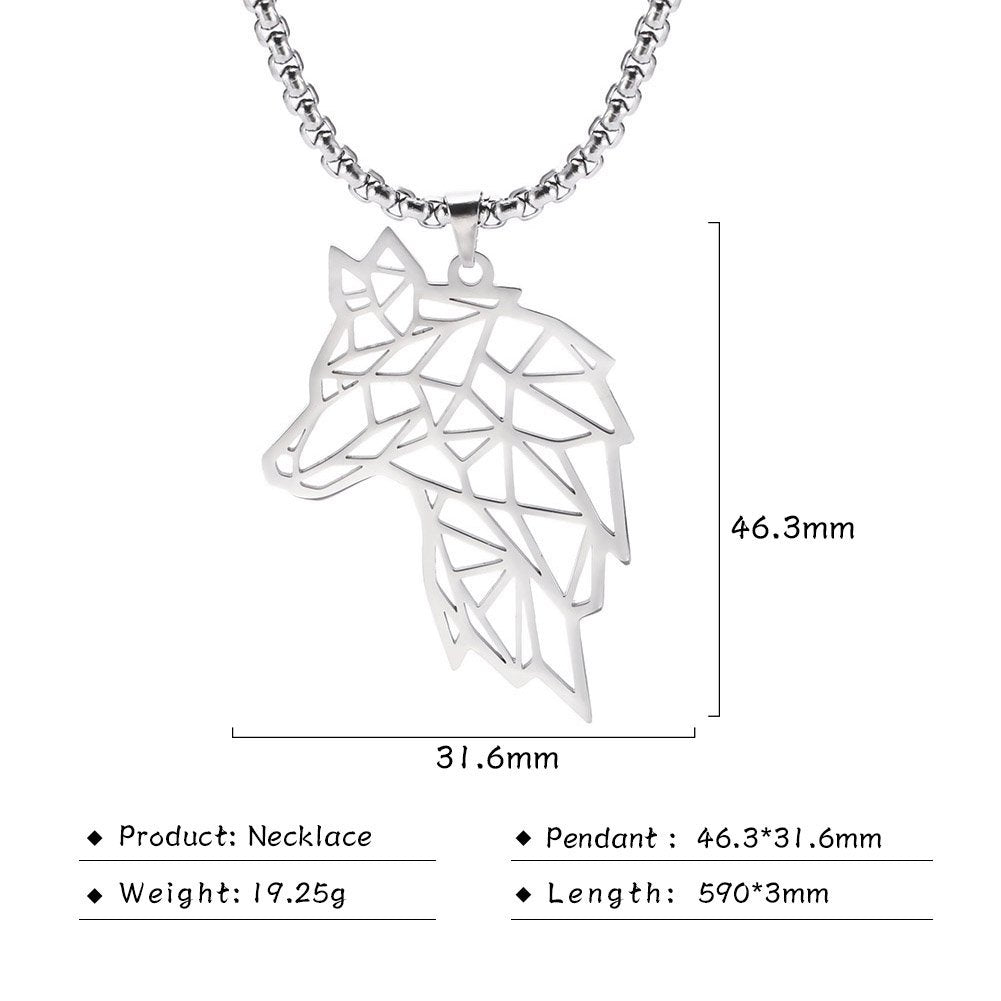 FENRIR - Silver | Wolf Pendant Necklace