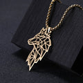 FENRIR - Gold | Wolf Pendant Necklace