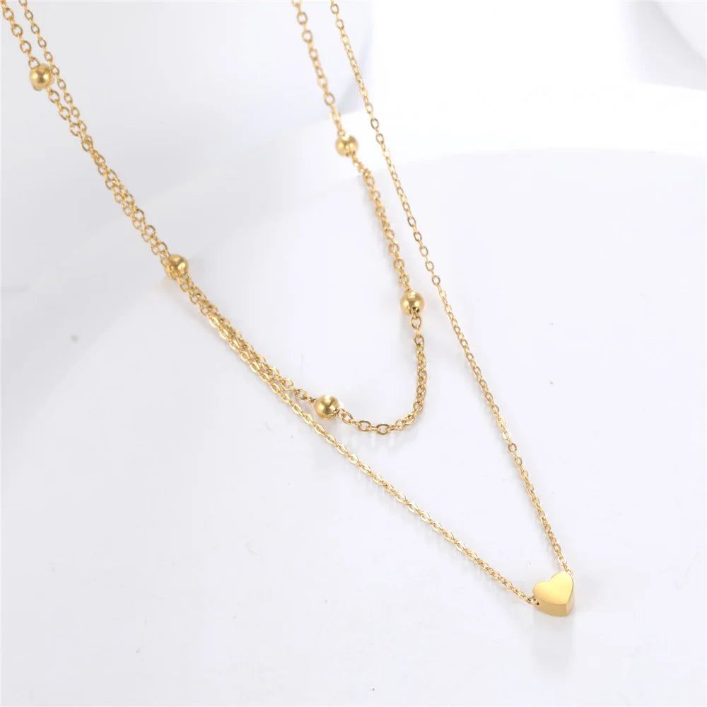 LINK | Heart Layered Necklace