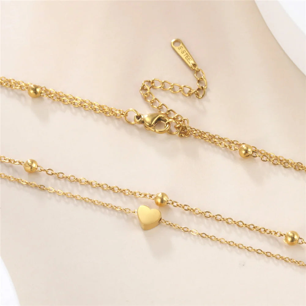 LINK | Heart Layered Necklace